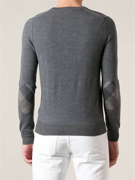 burberry sweater elbow patch men|Men’s Luxury Knitwear .